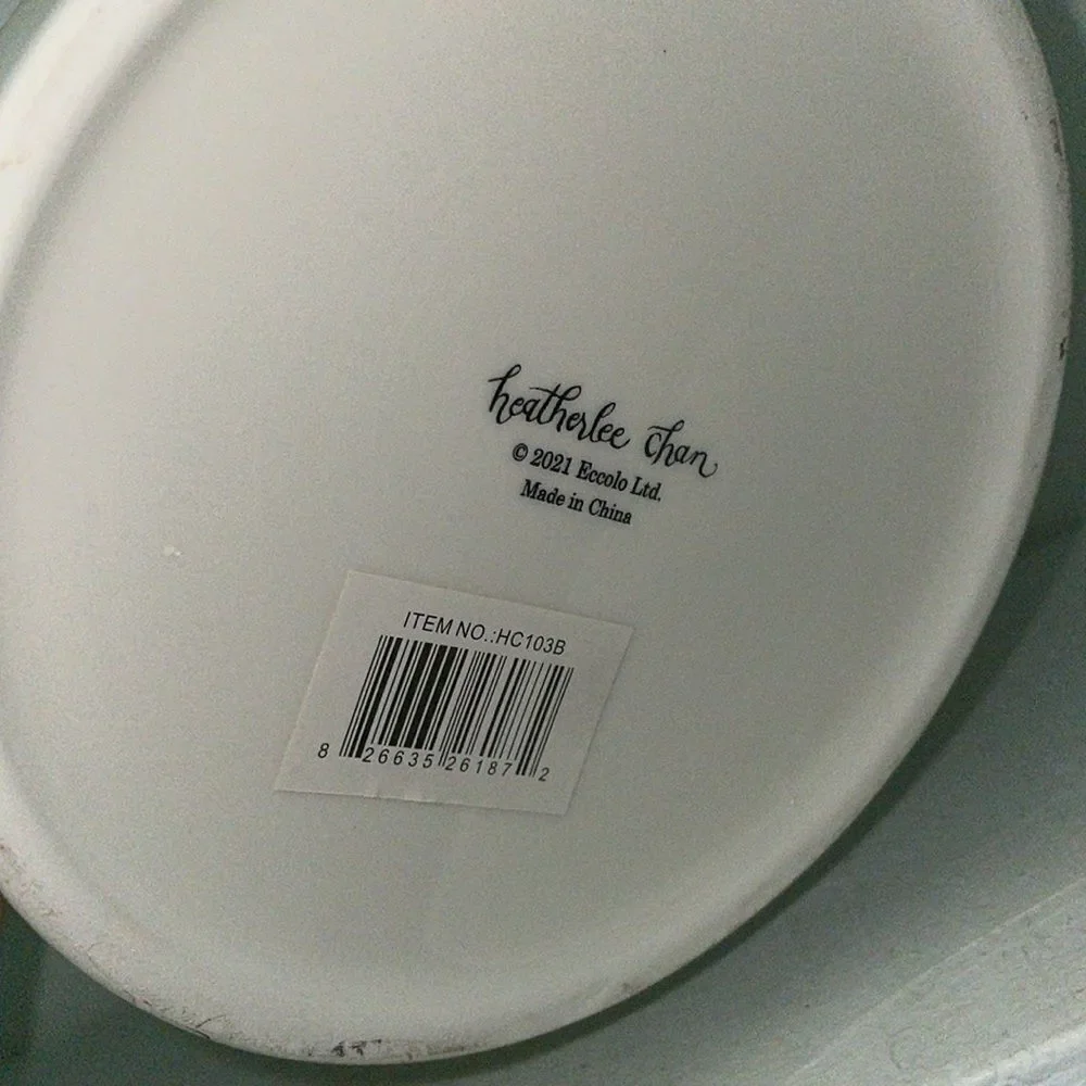 Beautiful flower pattern floral print ceramic kitchen crock storage utensil